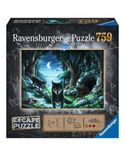 Puzzle Ravensburger 759 de piese - Lupul din noapte  - 1