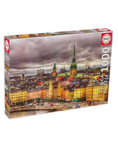 Puzzle Educa din 1000 de piese - Vedere din Stockholm, Suedia - 1