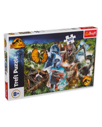 Puzzle Trefl din 300 de piese - Dinozaurii preferați - 1