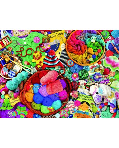 Puzzle SunsOut de 1000 piese - Jucarii tricotate - 1