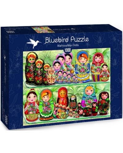 Puzzle Bluebird de 1000 piese - Matryoshka Dolls - 1
