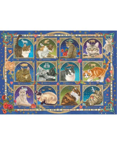Puzzle Jumbo de 1000 piese - Cat Horoscope - 2