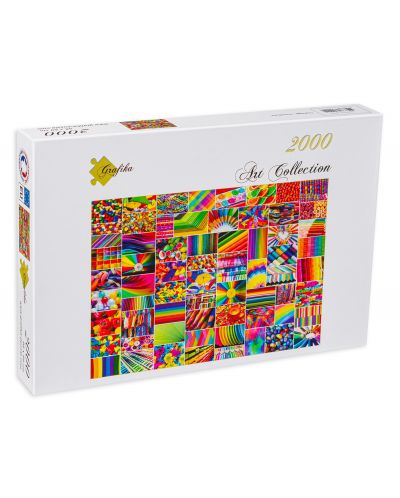 2000 piese Grafika Puzzle - Colaj de culori - 1