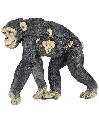 Figurina Papo Wild Animal Kingdom – Familie de cimpanzei - 1