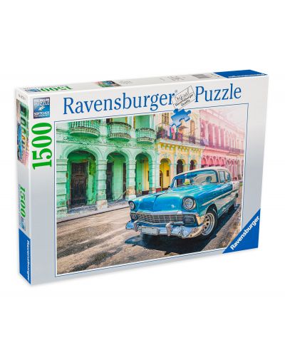 Puzzle Ravensburger de 1500 piese - Masina in Cuba - 1