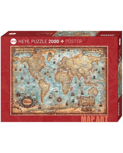 Puzzle Heye de 2000 piese - Lumea - 1