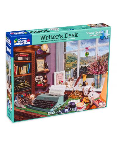 Puzzle White Mountain de 1000piese - Writer's Desk - 1