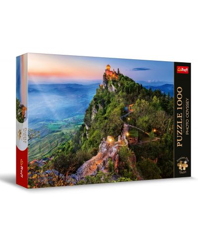 Puzzle Trefl din 1000 piese - Turnul Chesta, San Marino - 1