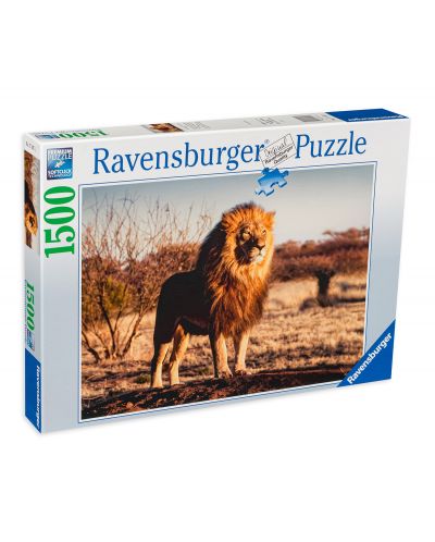 Puzzle Ravensburger din 1500 de piese - Leul - regele junglei - 1