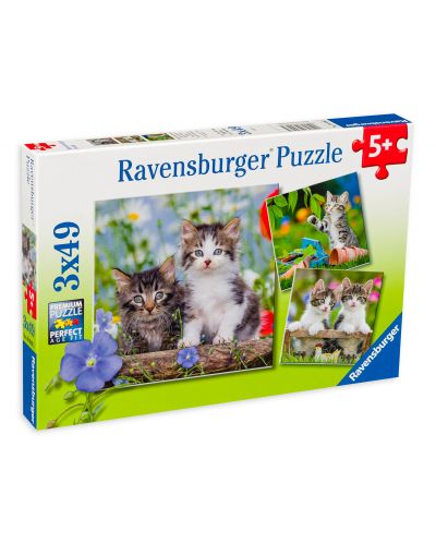 Puzzle Ravensburger din 3 de cate 49 piese - Pisicute - 1
