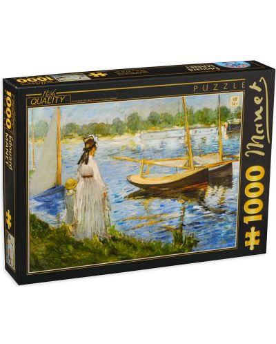 Piese  D-Toys de 1000 piese - The  Banks of the Seine at Argenteuil - 1