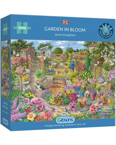 Gibsons 1000 piese puzzle - Grădină înfloritoare - 1