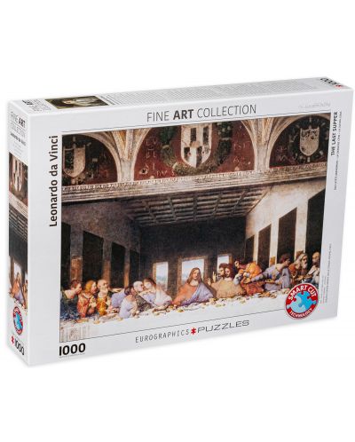 Puzzle Eurographics de 1000 piese – Cina cea de taina, Leonardo da Vinci - 1