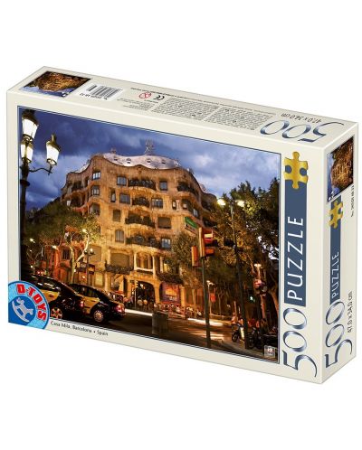 Puzzle D-Toys de 500 piese - Casa Mila, Barcelona, Spain - 1