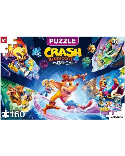 Puzzle de 160 de piese cu pradă bună - Crash Bandicoot 4: It's About Time - 1