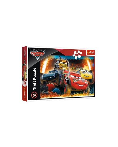 Puzzle Trefl de 100 piese -Cars 3, Extreme race - 1