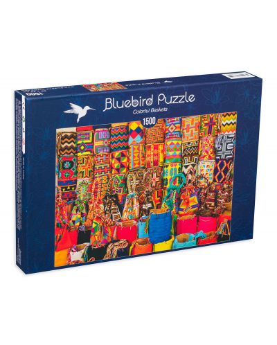 Puzzle Bluebird de 1500 de piese - Piata de flori - 1