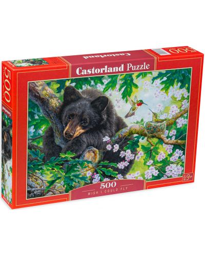 Castorland 500 piese puzzle - Ursul pe un copac  - 1