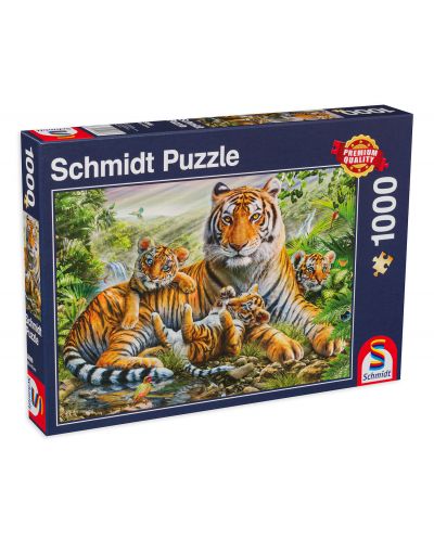 Puzzle Schmidt de 1000 de piese - Tigrii - 1