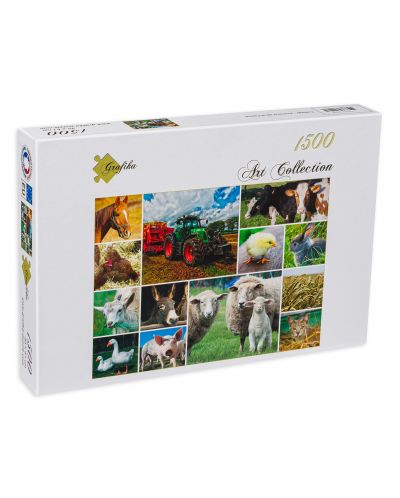 Grafika Puzzle de 1500 de piese - Animale agricole - 1