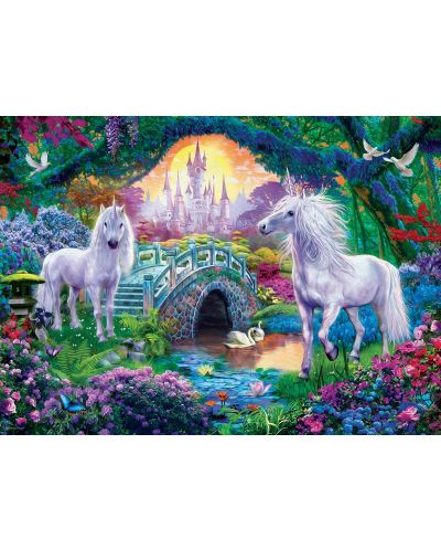 Puzzle Eurographics de 500 piese XXL  - In lumea unicornilor - 2