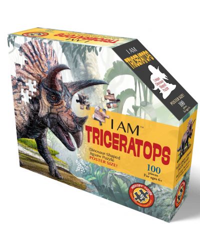 Puzzle Madd Capp de 100 piese - Triceraptops - 1