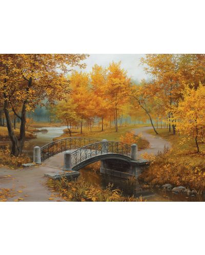 Puzzle Eurographics de 1000 piese - Toamna in Old Park, Evgeny Lushpin - 2