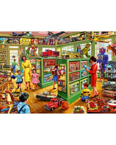 Puzzle Bluebird de 1000 piese -Toy Shop Interiors, Steve Crisp - 2