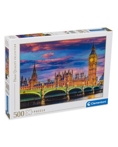 Puzzle Clementoni 500 de piese - Parlamentul din Londra - 1