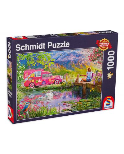 Puzzle Schmidt din 1000 de piese - Colț de paradis - 1