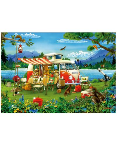 Puzzle Educa din 1000 de piese - Vacanța în camping - 2