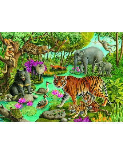 Puzzle Ravensburger de 60 piese - Animals Of India - 2