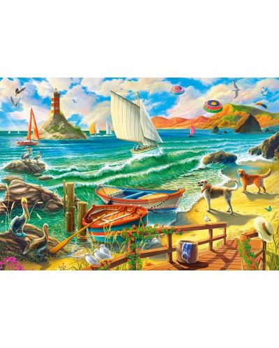 Puzzle Castorland din 1000 de piese - Weekend pe malul mării - 2