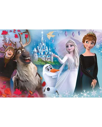 Puzzle Trefl din 104 piese XXL - Lumea lui Elsa și Anna - 2