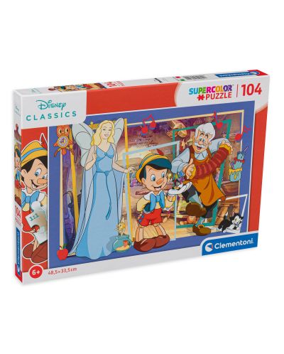 Puzzle Clementoni din 104 piese - Pinocchio - 1