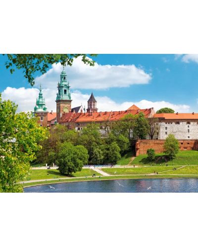 Puzzle Castorland din 500 de piese - Castelul regal Wawel, Cracovia, Polonia - 2
