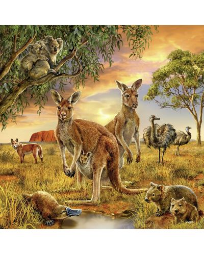 Puzzle Ravensburger 3 x 49 piese - Regatul animalelor - 3