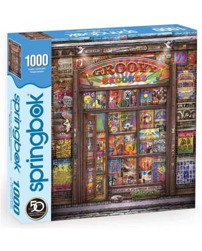 Puzzle Springbok de 1000 piese - Groovy Records - 1