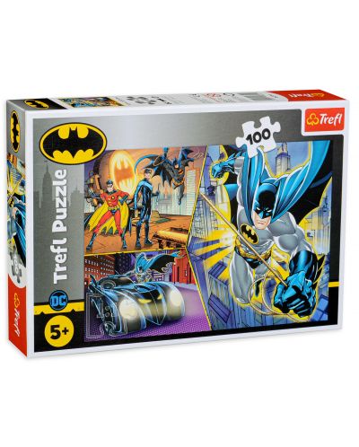 Puzzle Trefl de 100 piese - Fearless Batman - 1