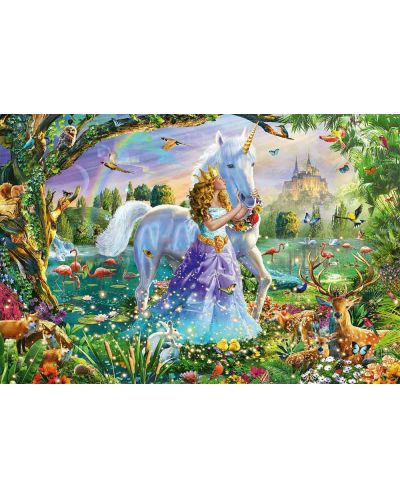 Puzzle Schmidt de 150 piese - Princess Unicorn And Castle - 2