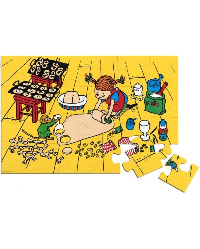 Puzzle pentru podea Micki Pippi - Pippi Longstocking, 24 cm - 1
