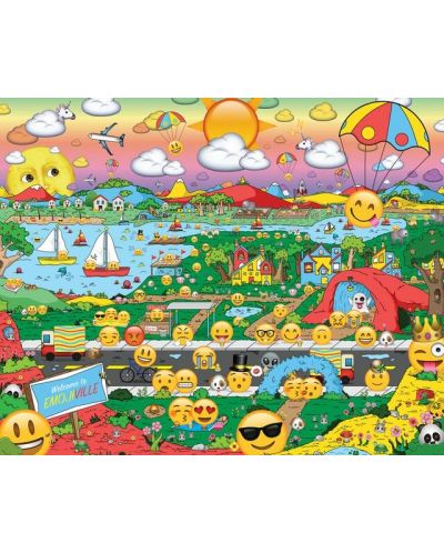 Puzzle Springbok de 1000 piese - Emojiville - 1