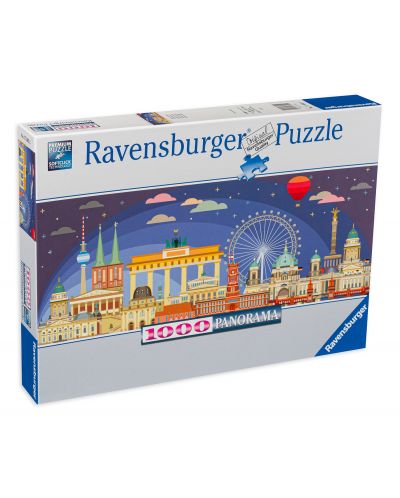 Puzzle Ravensburger cu 1000 de piese - Noaptea în Berlin - 1