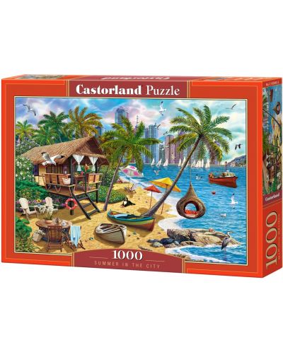 Puzzle Castorland din 1000 de piese - Vară în oraș - 1