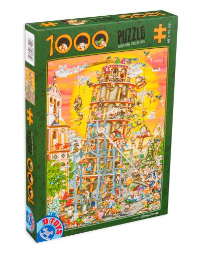 Puzzle D-Toys de 1000 piese – Turnul din Pisa - 1