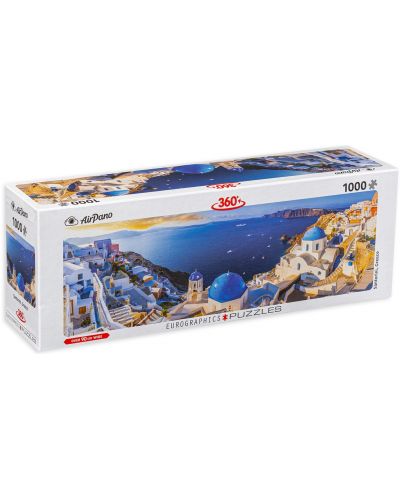 Puzzle panoramic Eurographics de 1000 piese - Santorini, Grecia - 1
