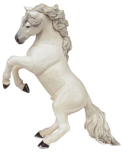 Figurina Papo Horses, foals and ponies – Cal cu coama, alb - 1