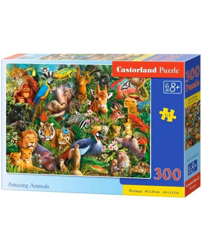 Puzzle Castorland din 300 de piese - Animale incredibile - 1