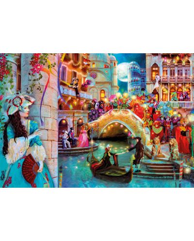 Puzzle Clementoni din 1000 piese - Luna de carnaval - 2