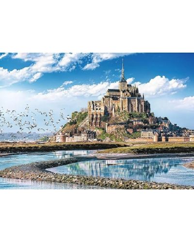 Puzzle Trefl de 1000 de piese - Mont Saint Michel, Franța - 2